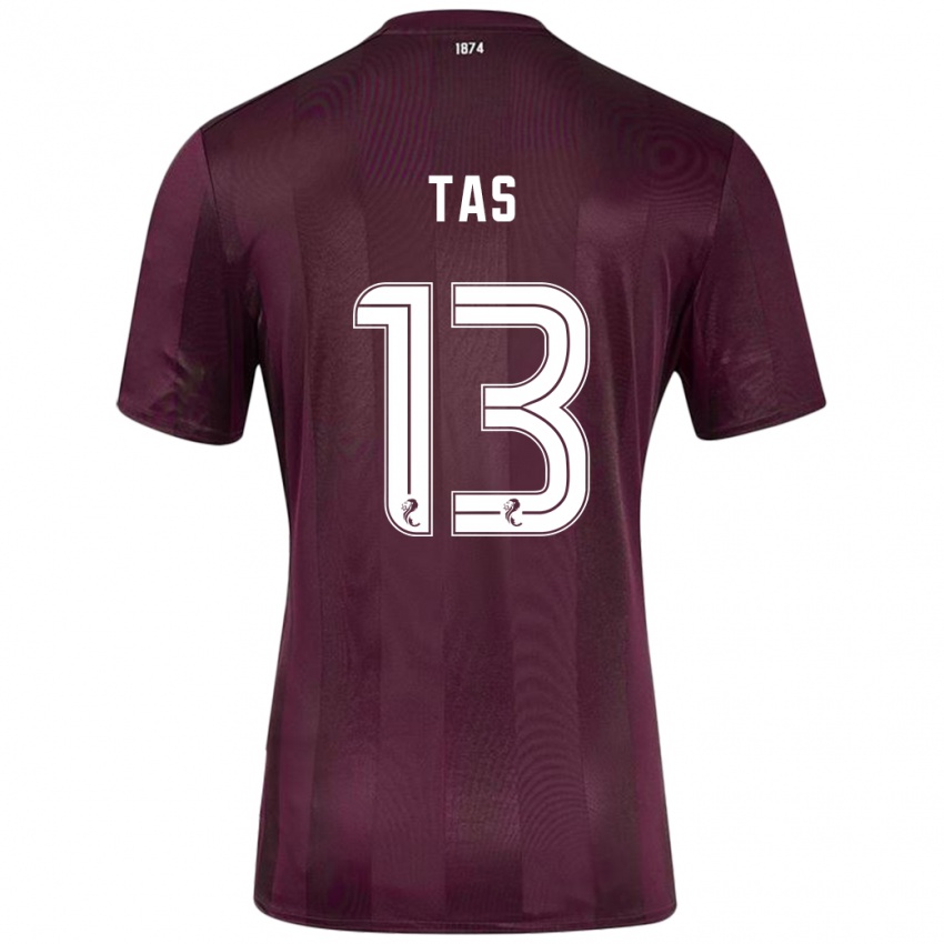 Herren Lyndon Tas #13 Burgundrot Heimtrikot Trikot 2024/25 T-Shirt Schweiz