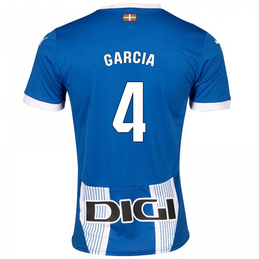 Herren Pichi García #4 Blau Heimtrikot Trikot 2024/25 T-Shirt Schweiz