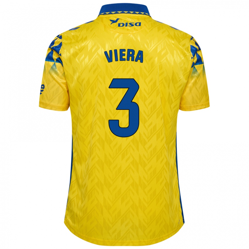 Herren Óliver Viera #3 Gelb Blau Heimtrikot Trikot 2024/25 T-Shirt Schweiz