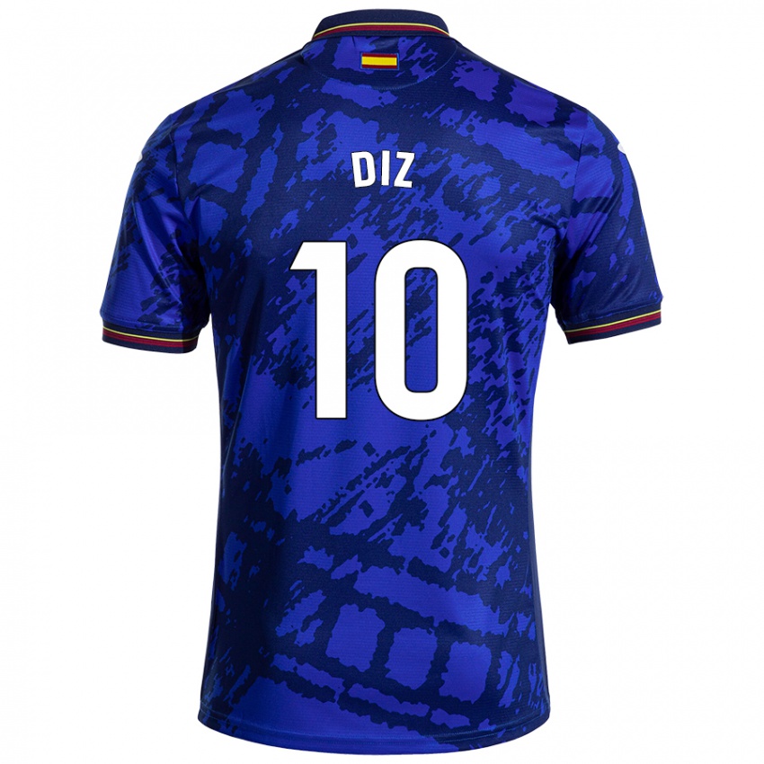 Herren Rafa Diz #10 Dunkleres Blau Heimtrikot Trikot 2024/25 T-Shirt Schweiz