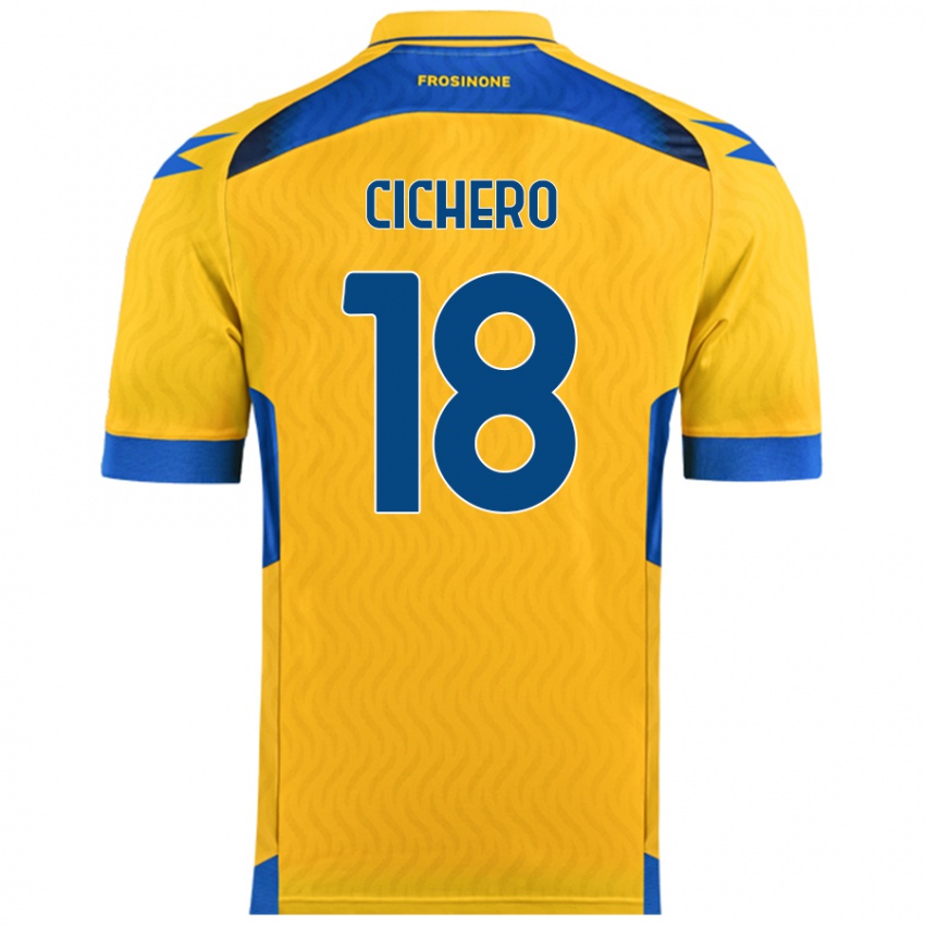 Herren Alejandro Cichero #18 Gelb Heimtrikot Trikot 2024/25 T-Shirt Schweiz