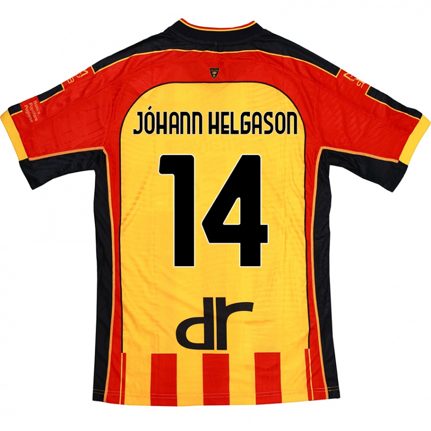 Herren Thórir Jóhann Helgason #14 Gelb Rot Heimtrikot Trikot 2024/25 T-Shirt Schweiz