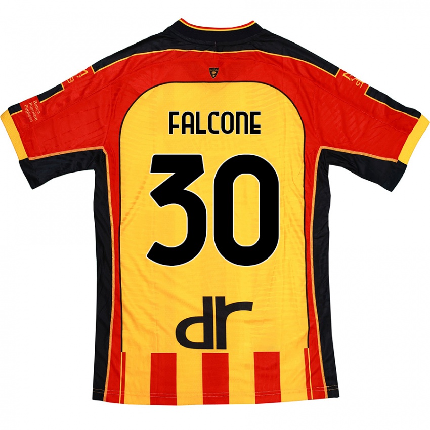 Herren Wladimiro Falcone #30 Gelb Rot Heimtrikot Trikot 2024/25 T-Shirt Schweiz