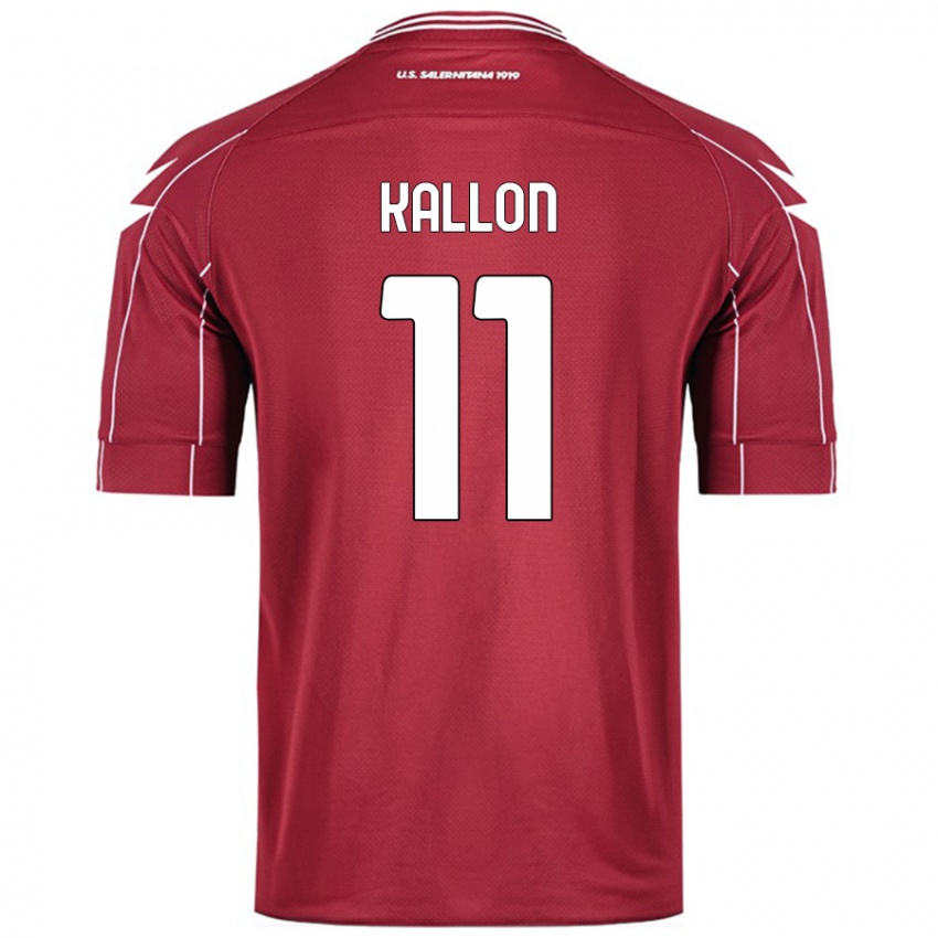 Herren Yayah Kallon #11 Burgundrot Heimtrikot Trikot 2024/25 T-Shirt Schweiz