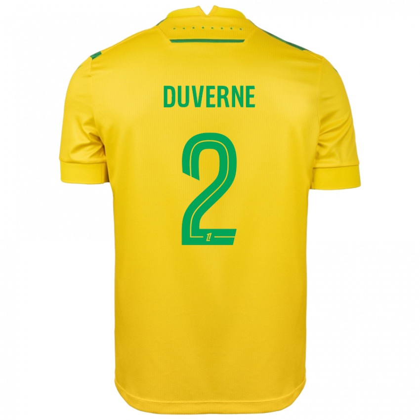 Herren Jean-Kévin Duverne #2 Gelb Grün Heimtrikot Trikot 2024/25 T-Shirt Schweiz