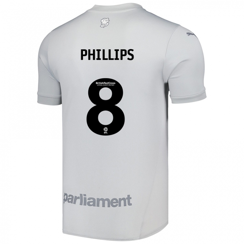 Herren Adam Phillips #8 Silbergrau Auswärtstrikot Trikot 2024/25 T-Shirt Schweiz