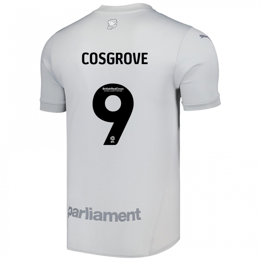 Herren Sam Cosgrove #9 Silbergrau Auswärtstrikot Trikot 2024/25 T-Shirt Schweiz