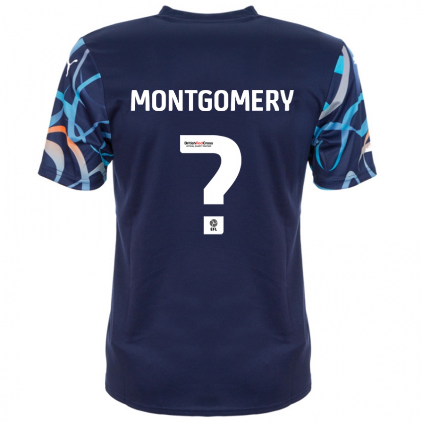 Herren Aleysha Montgomery #0 Marineblau Auswärtstrikot Trikot 2024/25 T-Shirt Schweiz