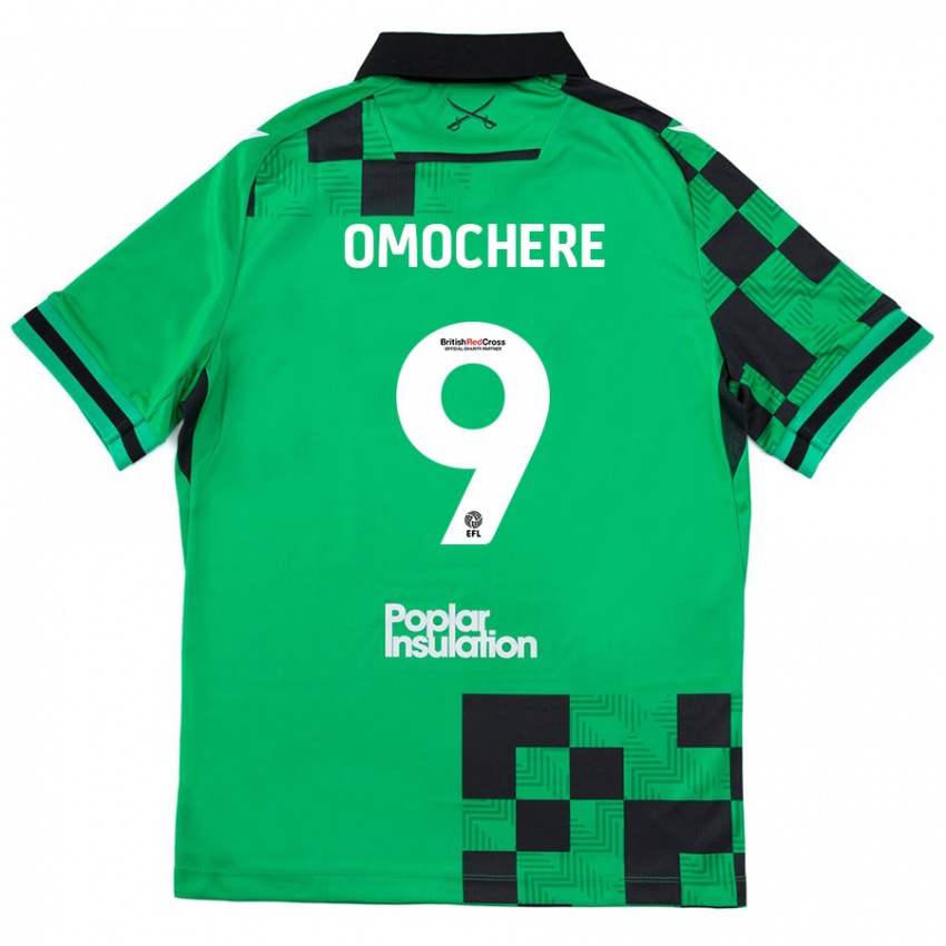 Homme Maillot Promise Omochere #9 Vert Noir Tenues Extérieur 2024/25 T-Shirt Suisse