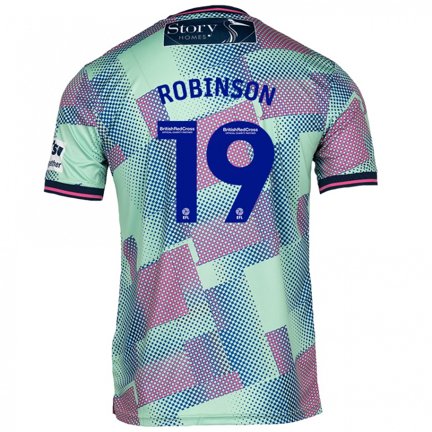 Herren Jack Robinson #19 Grün Auswärtstrikot Trikot 2024/25 T-Shirt Schweiz