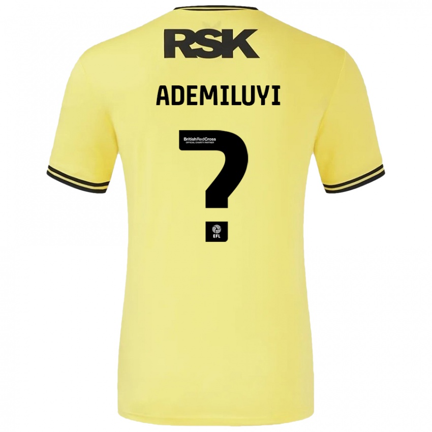 Homme Maillot Princess Ademiluyi #0 Jaune Noir Tenues Extérieur 2024/25 T-Shirt Suisse