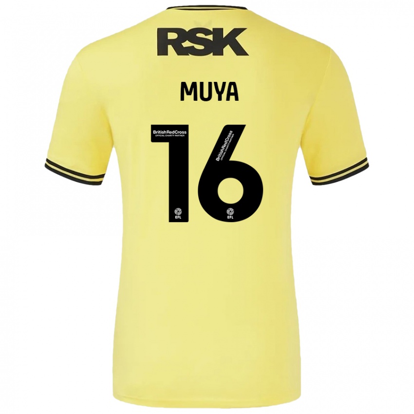 Homme Maillot Karin Muya #16 Jaune Noir Tenues Extérieur 2024/25 T-Shirt Suisse