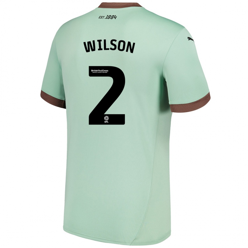 Herren Kane Wilson #2 Blassgrün Auswärtstrikot Trikot 2024/25 T-Shirt Schweiz