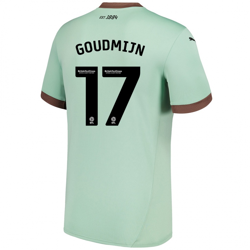 Herren Kenzo Goudmijn #17 Blassgrün Auswärtstrikot Trikot 2024/25 T-Shirt Schweiz