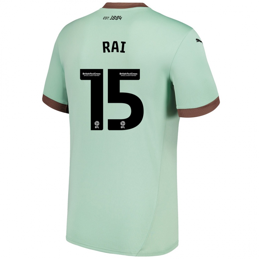 Homme Maillot Kira Rai #15 Vert Pâle Tenues Extérieur 2024/25 T-Shirt Suisse