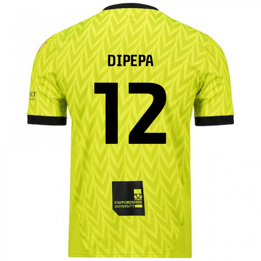 Herren Baylee Dipepa #12 Fluoreszierend Grün Auswärtstrikot Trikot 2024/25 T-Shirt Schweiz