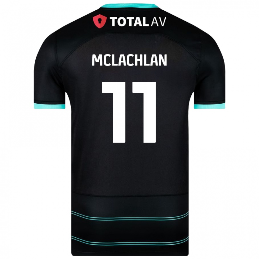 Herren Daisy Mclachlan #11 Schwarz Auswärtstrikot Trikot 2024/25 T-Shirt Schweiz