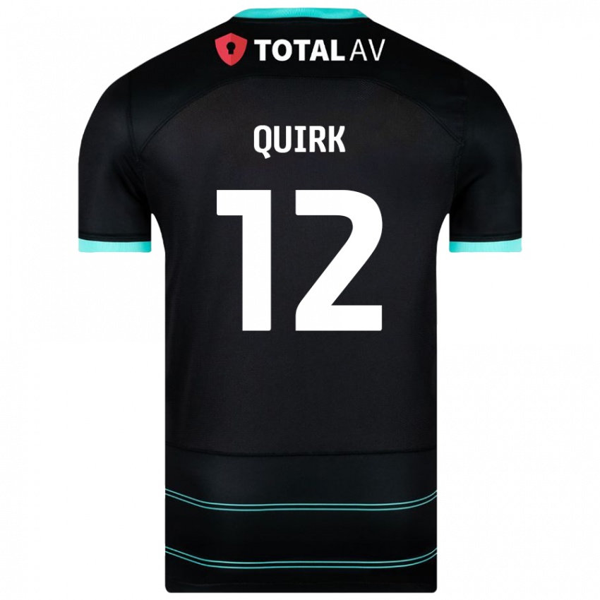 Herren Sophie Quirk #12 Schwarz Auswärtstrikot Trikot 2024/25 T-Shirt Schweiz