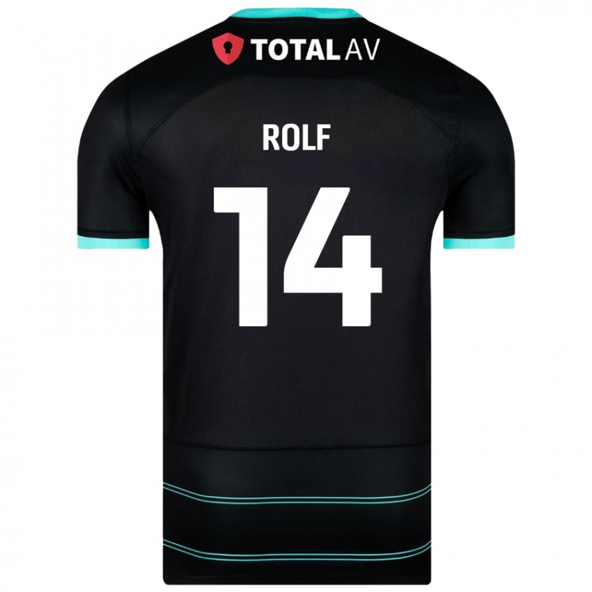 Herren Annie Rolf #14 Schwarz Auswärtstrikot Trikot 2024/25 T-Shirt Schweiz