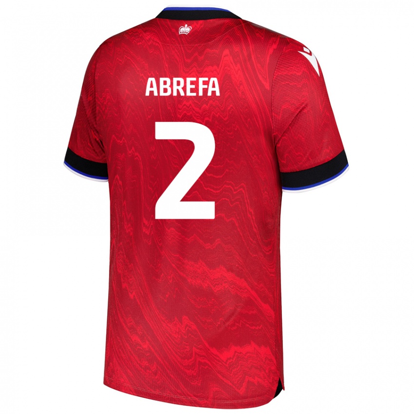 Herren Kelvin Abrefa #2 Rot Schwarz Auswärtstrikot Trikot 2024/25 T-Shirt Schweiz