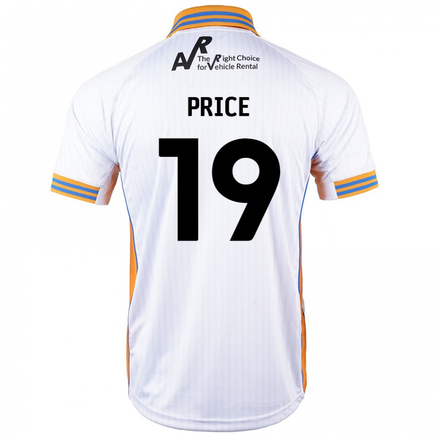 Herren Jack Price #19 Weiß Auswärtstrikot Trikot 2024/25 T-Shirt Schweiz