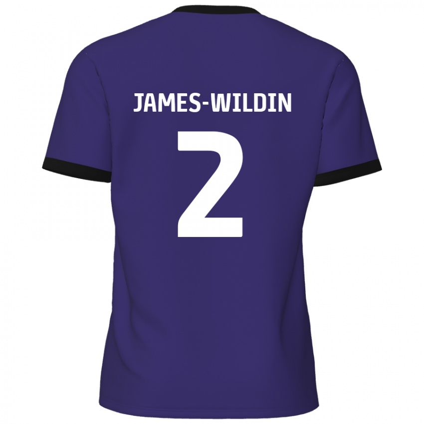 Herren Luther James-Wildin #2 Lila Auswärtstrikot Trikot 2024/25 T-Shirt Schweiz