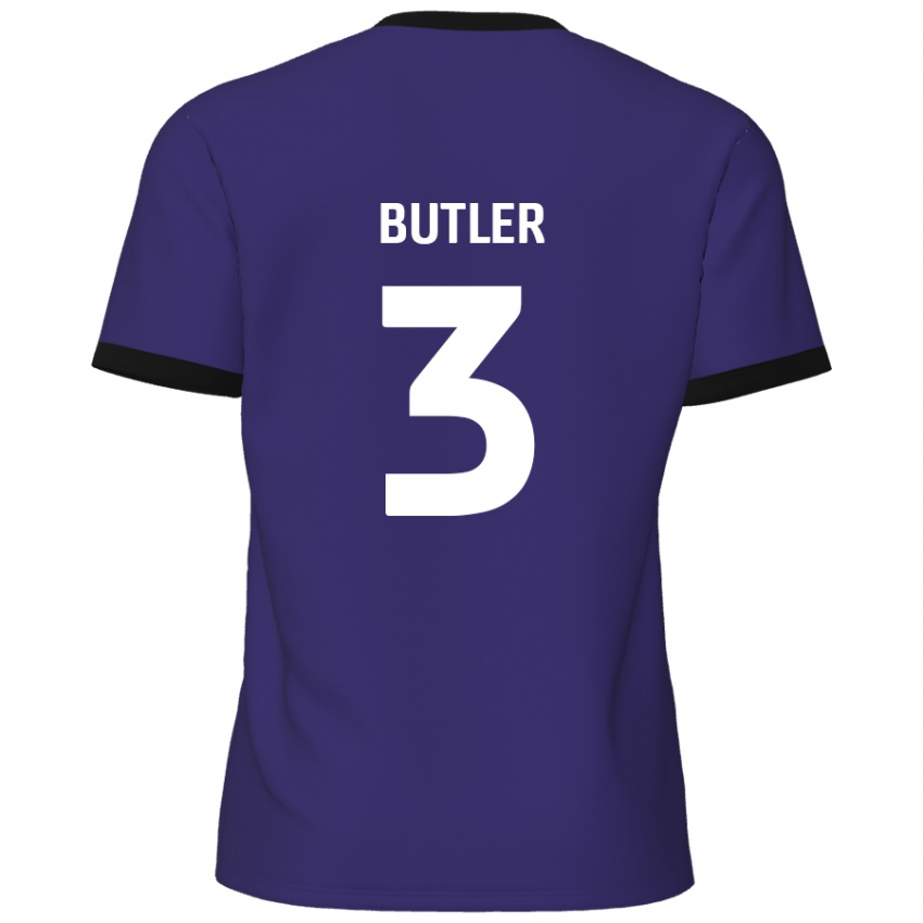 Herren Dan Butler #3 Lila Auswärtstrikot Trikot 2024/25 T-Shirt Schweiz