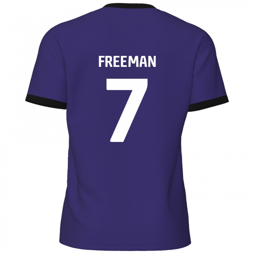 Herren Nick Freeman #7 Lila Auswärtstrikot Trikot 2024/25 T-Shirt Schweiz