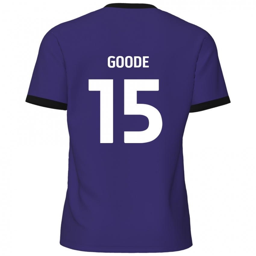 Herren Charlie Goode #15 Lila Auswärtstrikot Trikot 2024/25 T-Shirt Schweiz