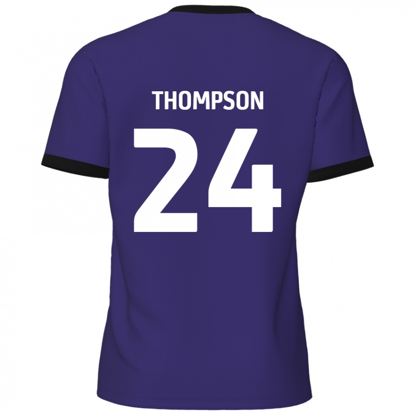 Homme Maillot Ben Thompson #24 Violet Tenues Extérieur 2024/25 T-Shirt Suisse