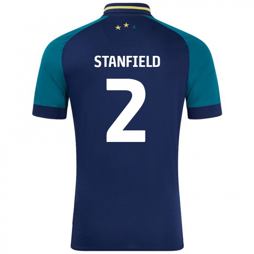 Herren Beth Stanfield #2 Marine Dunkelgrün Auswärtstrikot Trikot 2024/25 T-Shirt Schweiz