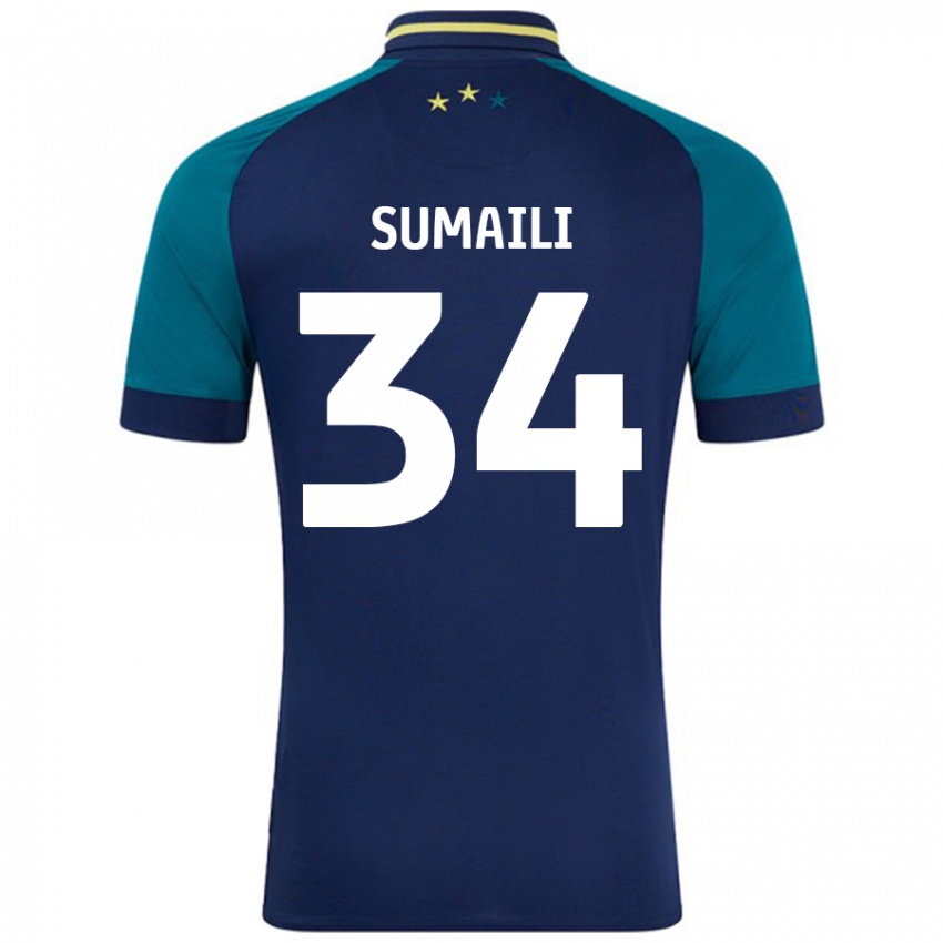 Herren Falone Sumaili #34 Marine Dunkelgrün Auswärtstrikot Trikot 2024/25 T-Shirt Schweiz