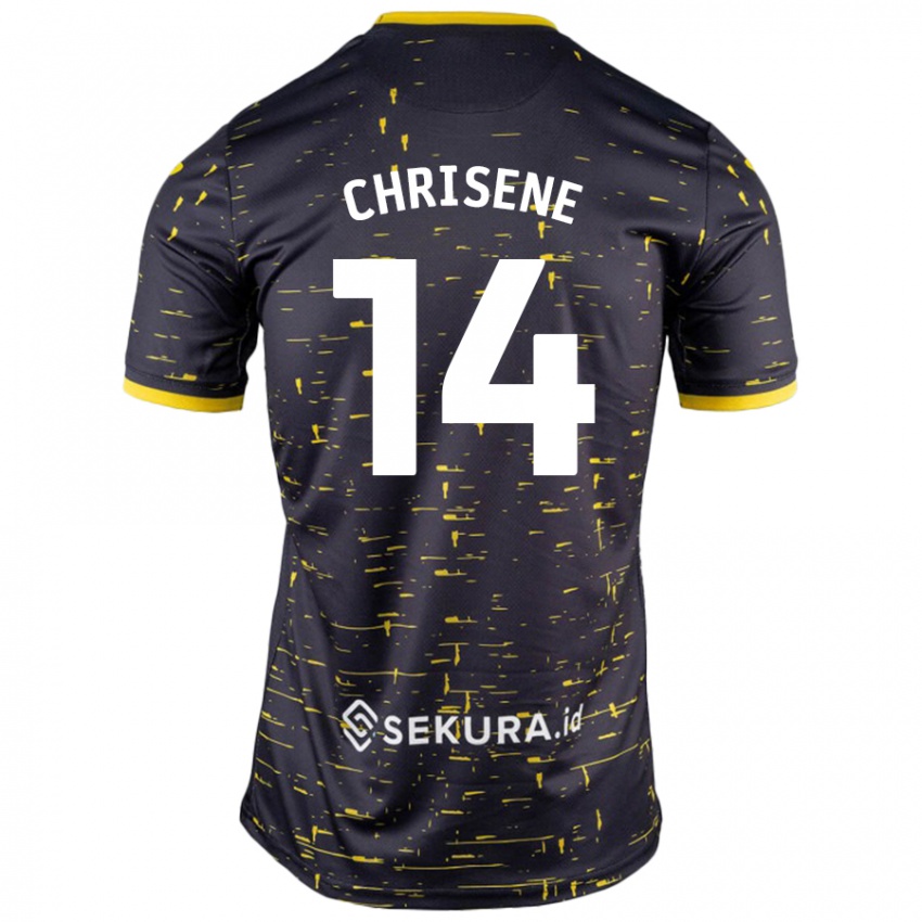 Herren Ben Chrisene #14 Schwarz Gelb Auswärtstrikot Trikot 2024/25 T-Shirt Schweiz