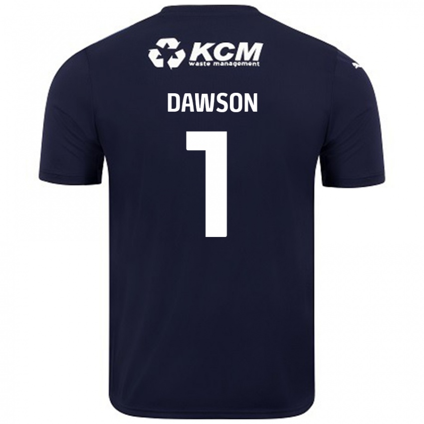 Homme Maillot Cameron Dawson #1 Bleu Marine Tenues Extérieur 2024/25 T-Shirt Suisse