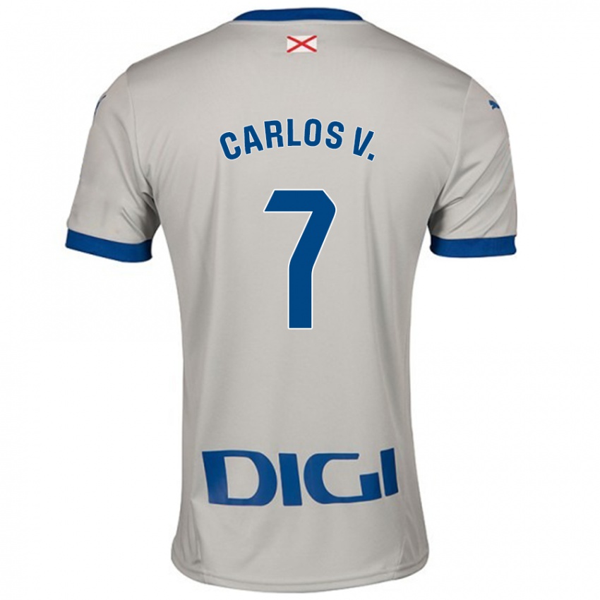 Herren Carlos Vicente #7 Hellgrau Auswärtstrikot Trikot 2024/25 T-Shirt Schweiz