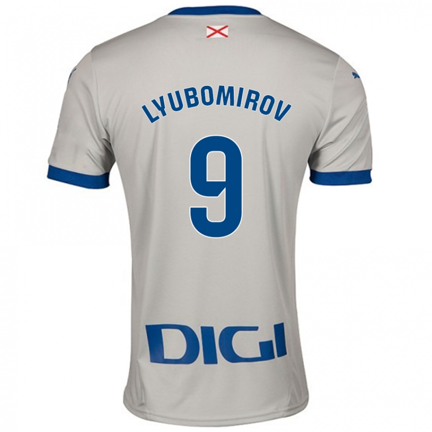 Herren Daniel Lyubomirov #9 Hellgrau Auswärtstrikot Trikot 2024/25 T-Shirt Schweiz