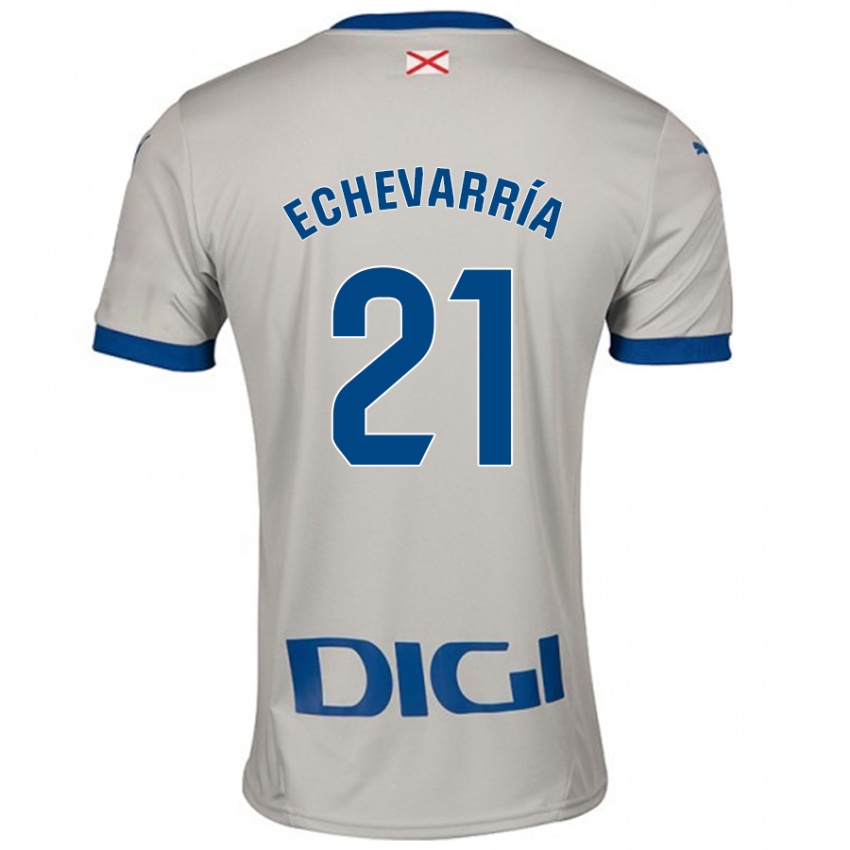 Herren Martin Echevarría #21 Hellgrau Auswärtstrikot Trikot 2024/25 T-Shirt Schweiz