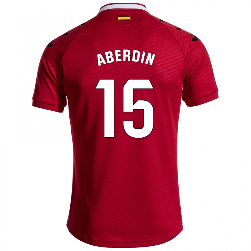 Herren Nabil Aberdin #15 Dunkelrot Auswärtstrikot Trikot 2024/25 T-Shirt Schweiz