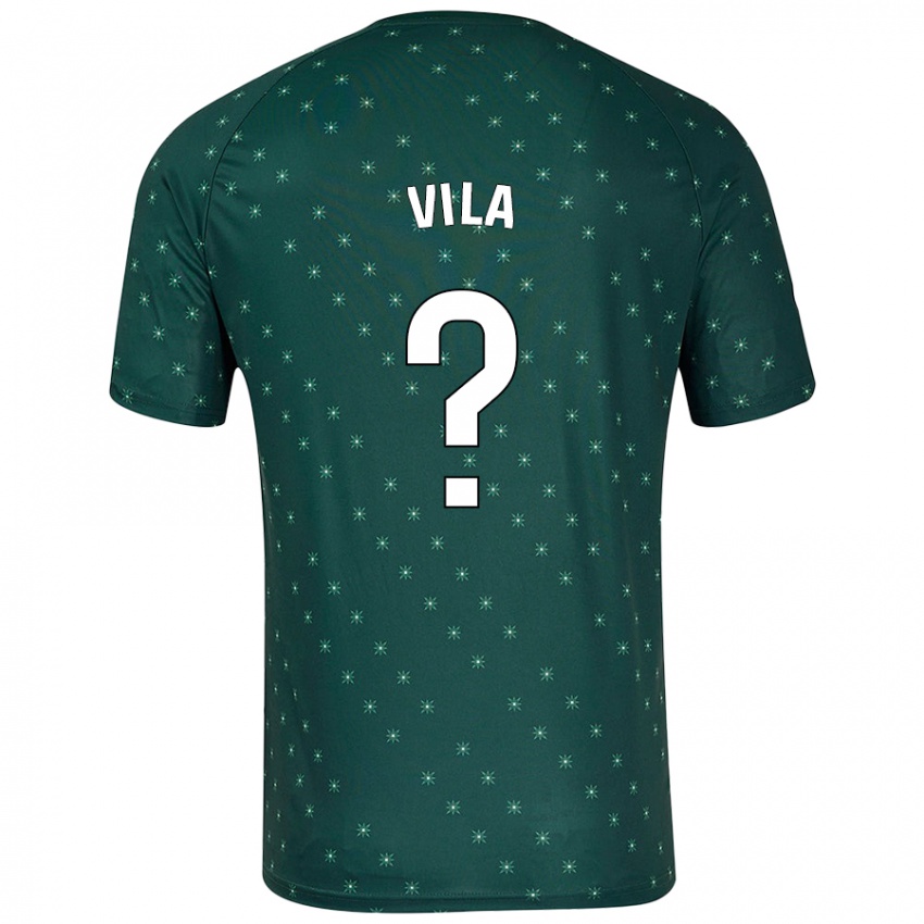 Herren Nacho Vila #0 Dunkelgrün Auswärtstrikot Trikot 2024/25 T-Shirt Schweiz