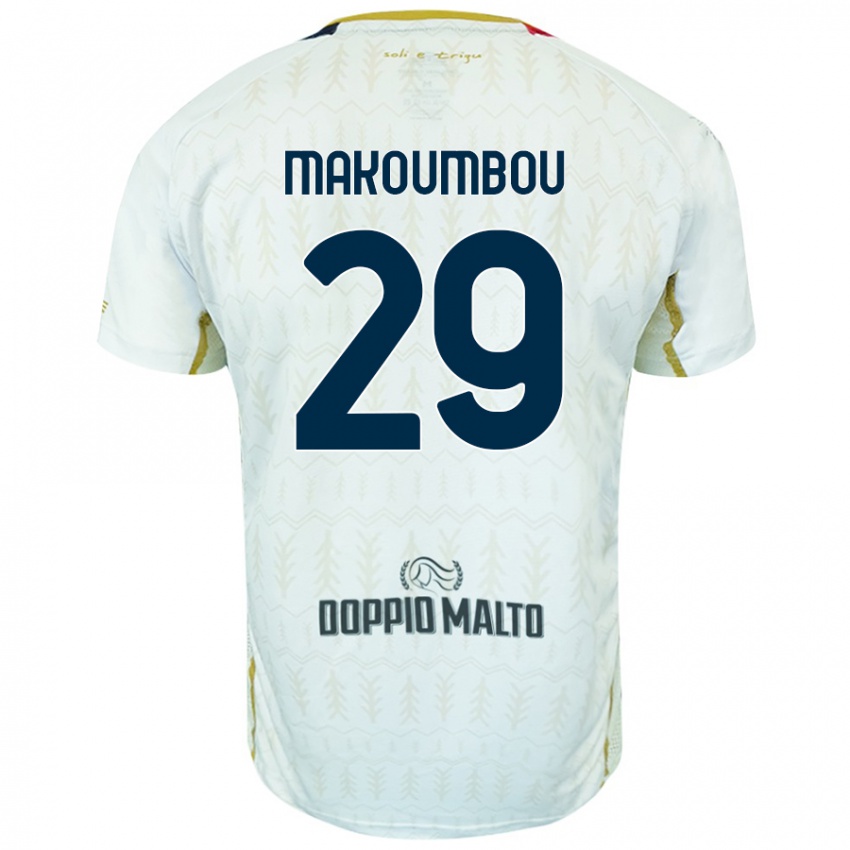 Homme Maillot Antoine Makoumbou #29 Blanc Tenues Extérieur 2024/25 T-Shirt Suisse