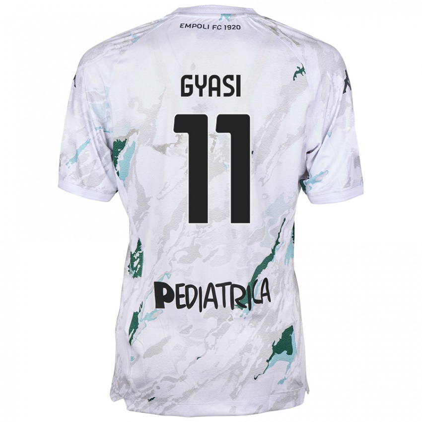 Herren Emmanuel Gyasi #11 Grau Auswärtstrikot Trikot 2024/25 T-Shirt Schweiz