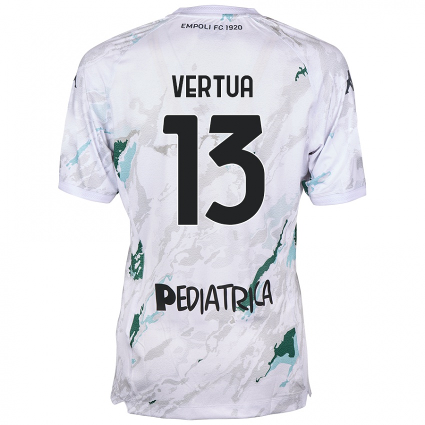 Herren Filippo Vertua #13 Grau Auswärtstrikot Trikot 2024/25 T-Shirt Schweiz