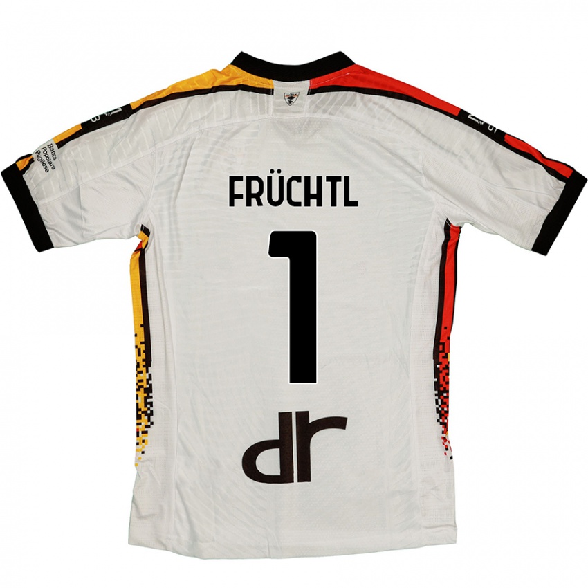 Herren Christian Früchtl #1 Weiß Schwarz Auswärtstrikot Trikot 2024/25 T-Shirt Schweiz