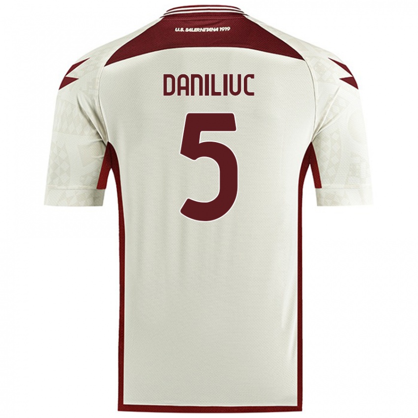 Herren Flavius Daniliuc #5 Cremefarben Auswärtstrikot Trikot 2024/25 T-Shirt Schweiz