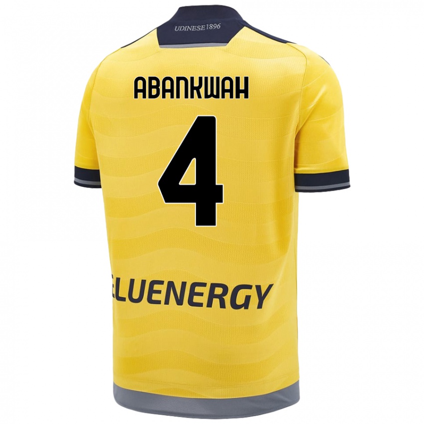 Herren James Abankwah #4 Golden Auswärtstrikot Trikot 2024/25 T-Shirt Schweiz