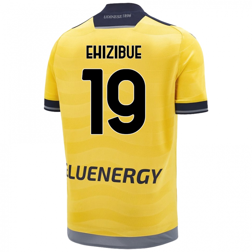 Herren Kingsley Ehizibue #19 Golden Auswärtstrikot Trikot 2024/25 T-Shirt Schweiz