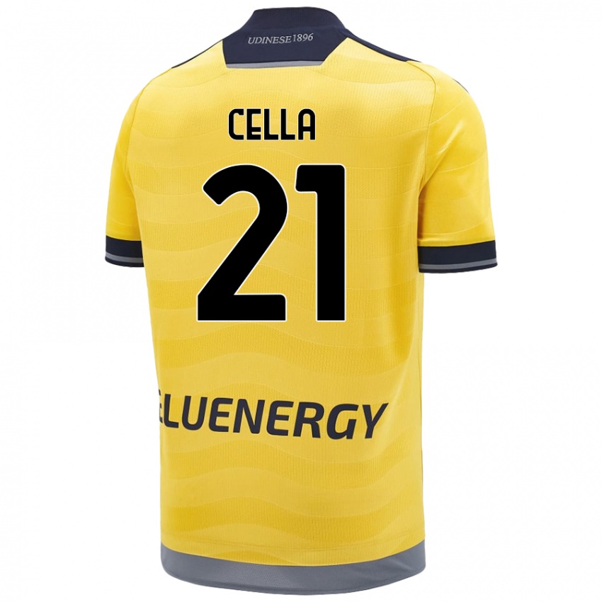 Herren Leonardo Cella #21 Golden Auswärtstrikot Trikot 2024/25 T-Shirt Schweiz