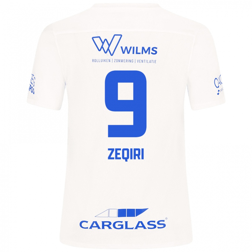 Herren Andi Zeqiri #9 Weiß Auswärtstrikot Trikot 2024/25 T-Shirt Schweiz