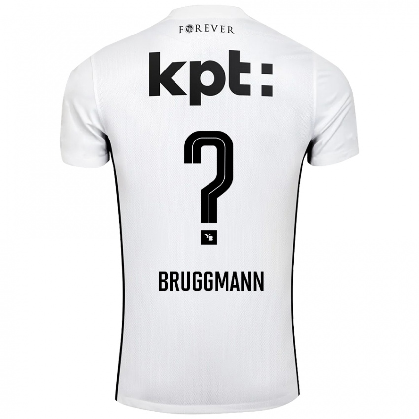 Herren Lino Bruggmann #0 Weiß Schwarz Auswärtstrikot Trikot 2024/25 T-Shirt Schweiz