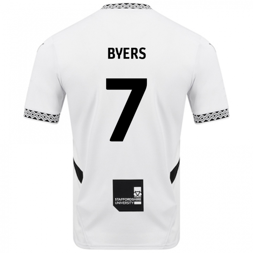 Damen George Byers #7 Weiß Heimtrikot Trikot 2024/25 T-Shirt Schweiz